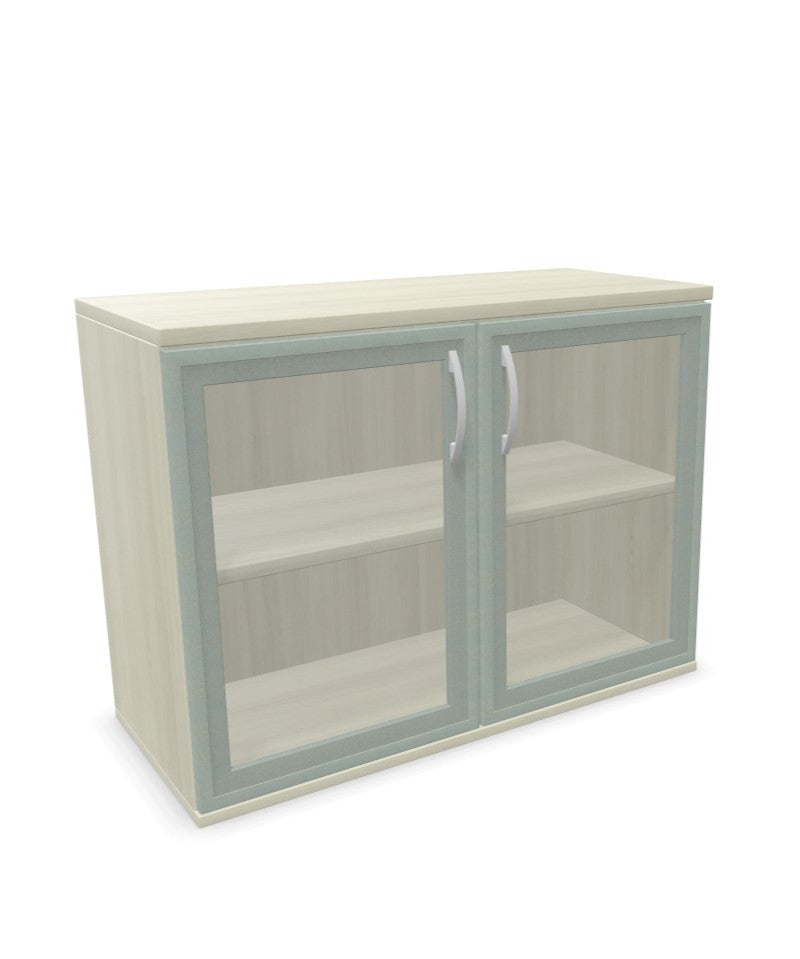 Palmberg Aufsatz-Glasdrehtürenschrank (Klarglas)