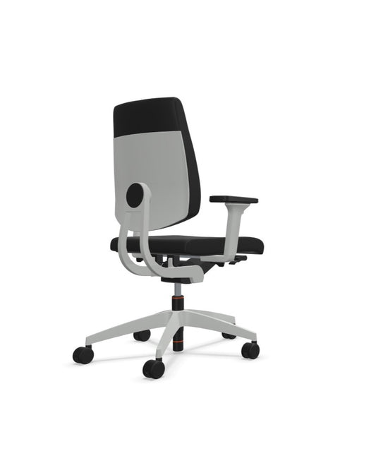 Drehstuhl Black Dot lichtgrau Polster