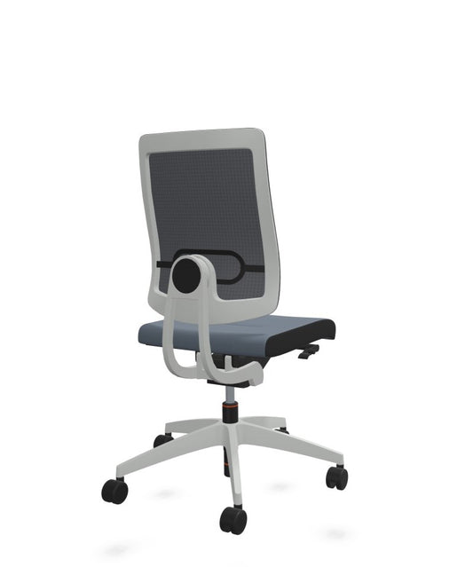 Drehstuhl Black Dot lichtgrau Netzrücken