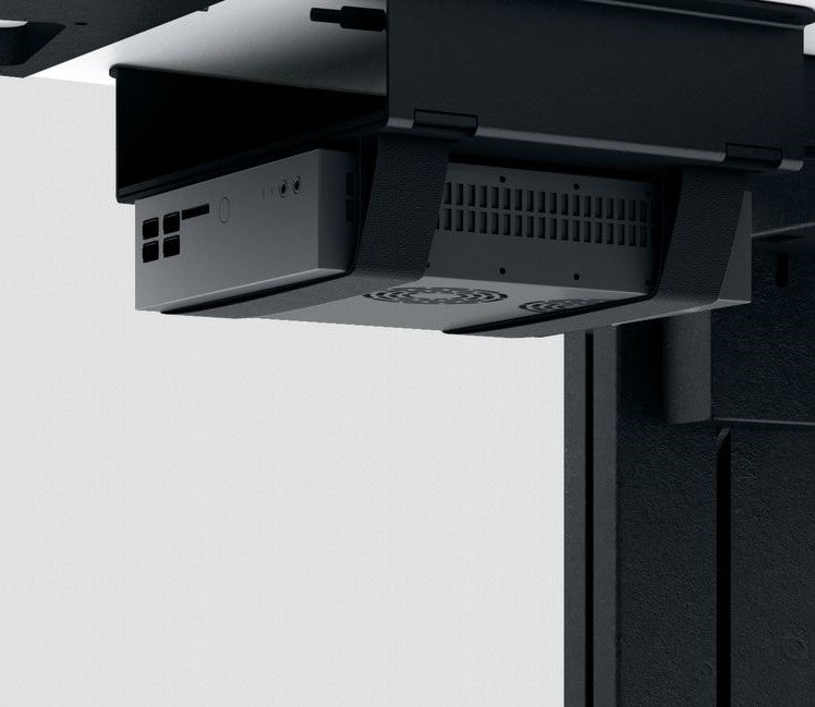 CPU-Halter mit Klettbefestigung alufarbig -Ausstellungsstück-