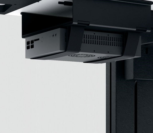 CPU-Halter mit Klettbefestigung alufarbig -Ausstellungsstück-