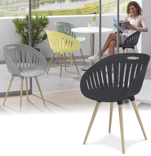 Schalenstuhl Palma UV-/ wetterbeständig 2-er Set