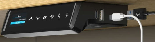 Elektromotorisches 90° Eck-Tischgestell (ohne Tischplatte)