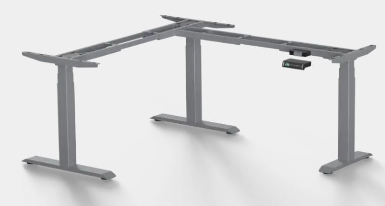 Elektromotorisches 90° Eck-Tischgestell (ohne Tischplatte)