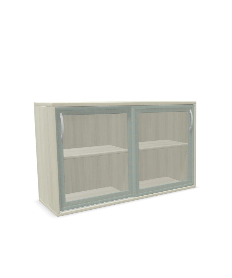 Palmberg Aufsatz-Glasschiebetürenschrank (Klarglas)