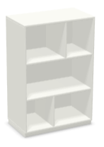 Wini Aufsatzregal mit versetzter Mittelseite ohne Sockel