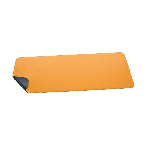 Schreibtischmatte, einrollbar, hochwertiges Lederimitat, doppelseitig, 80 x 30 cm