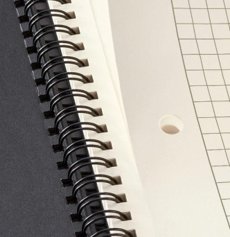 Spiralblock schwarz, DIN A5
