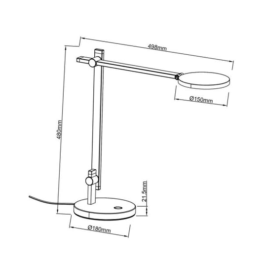 Tischleuchte Adhara, 2-Arm