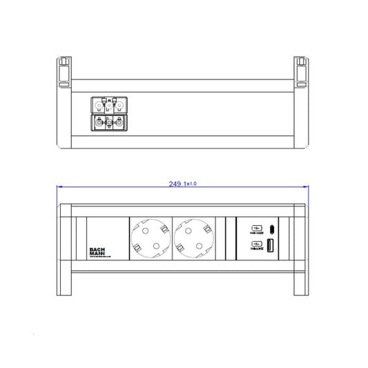 Tischsteckdose DESK1