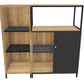 Seitenrollschrank mit Regal 3 OH -Einzelstück