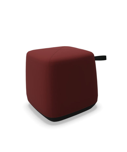 Loungehocker Pouf klein rot -Einzelstück-