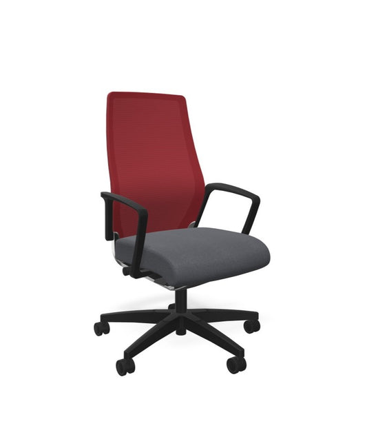 Drehstuhl Selvio E, hohe Netzrückenlehne