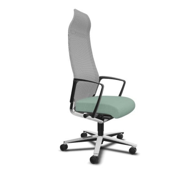 Mimoglad Bürostuhl Mit Hoher Rückenlehne – Ergonomischer Drehstuhl Mit Lordosenstütze Und Dicker Polsterung
